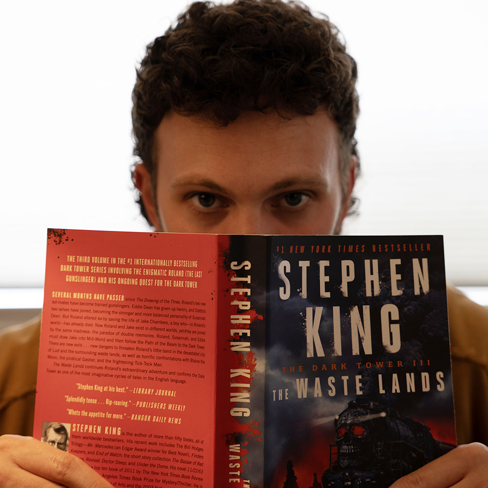 Tyler reading Stephen King